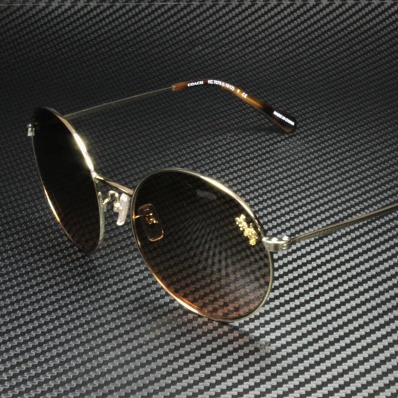 COACH Gold Orange 56mm Sunglasses